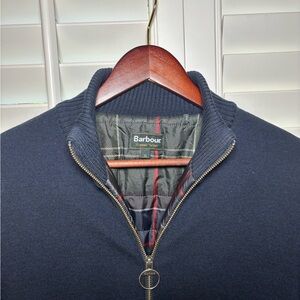Barbour Men's Full Zip Jumper Classic Tartan